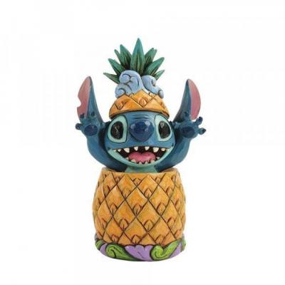 Disney traditions stitch ananas statuette enesco 14 5cm 1
