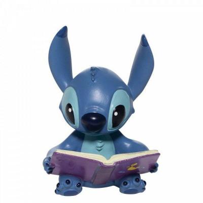 Disney traditions stitch book figurine 6x6x9