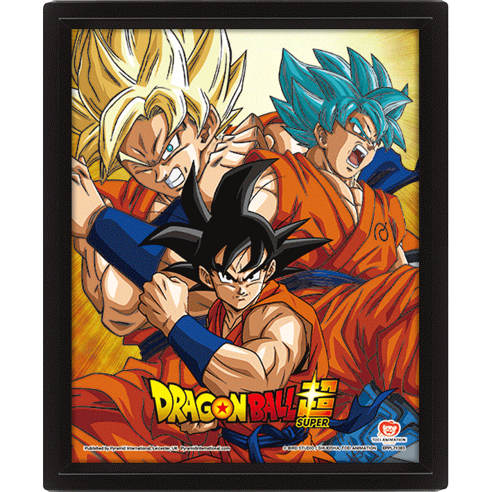 Dragon ball super friends or rivals poster lenticulaire 3d 26x20cm