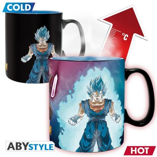 Dragon ball super mug heat change 460 ml vegetto trunks 1