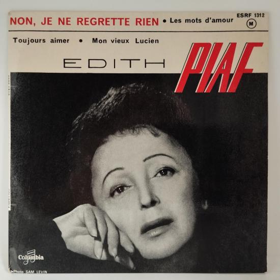 Edith piaf non je ne regrette rien red label single vinyle 45t occasion