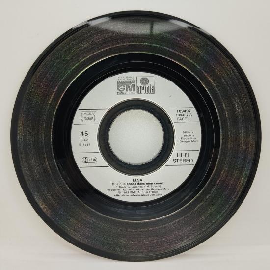 Elsa quelque chose dans mon coeur pressage france single vinyle 45t occasion 2