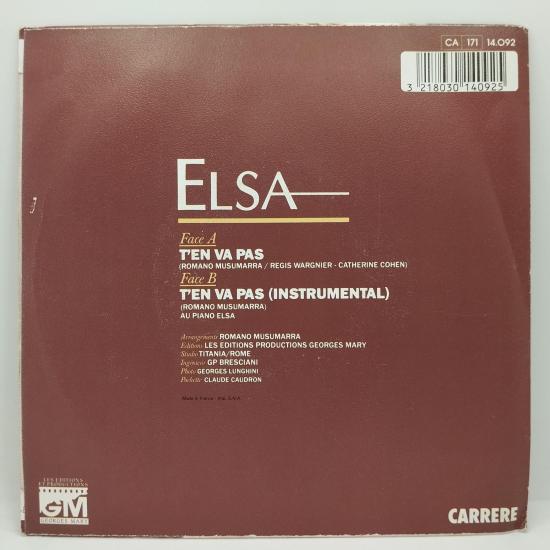 Elsa t en va pas single vinyle 45t occasion 1
