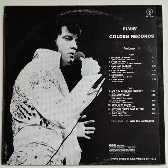 Elvis presley golden records volume 3 album vinyle occasion 2