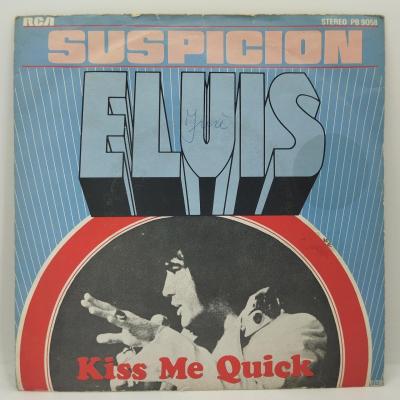 Elvis presley suspicion pressage belgique single vinyle 45t occasion