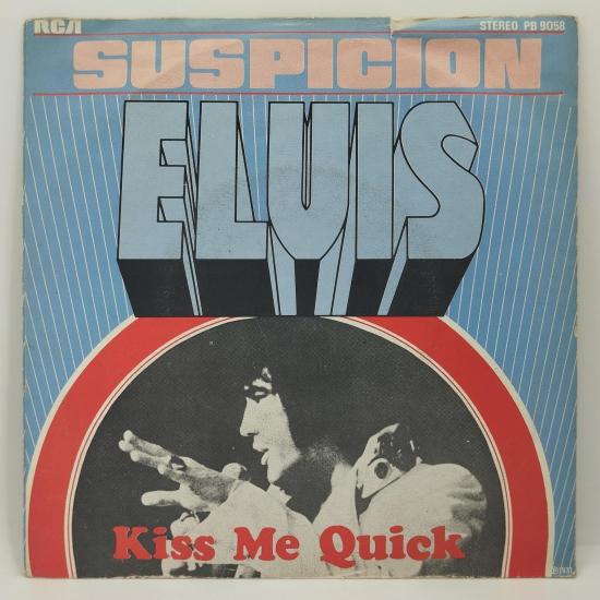 Elvis presley suspicion pressage belgique single vinyle 45t occasion 1