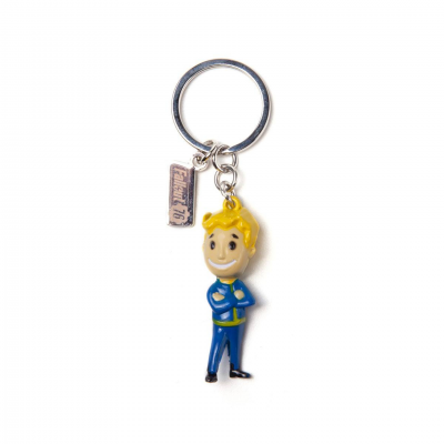 Fallout 3d metal keychain