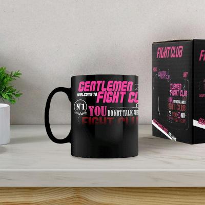 Fight club rules heat change mug
