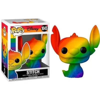 Figurine pop disney pride stitch rainbow o