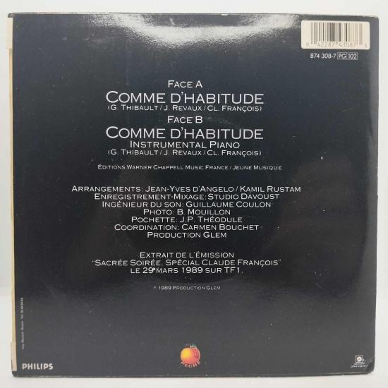 Florent pagny comme d habitude single vinyle 45t occasion 1