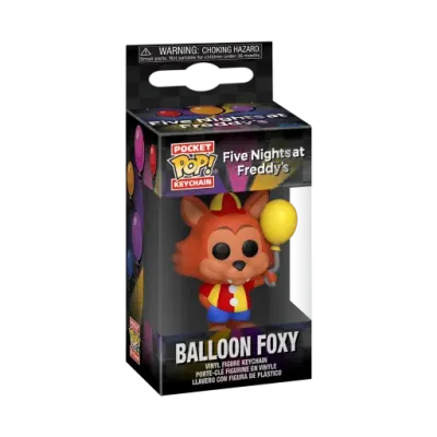 Fnaf security breach pocket pop keychains balloon foxy