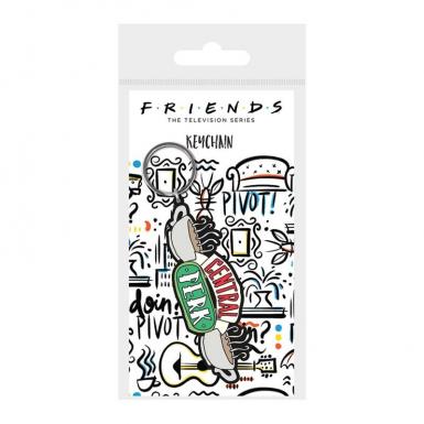 Friends central perk sketch porte cles en caoutchouc
