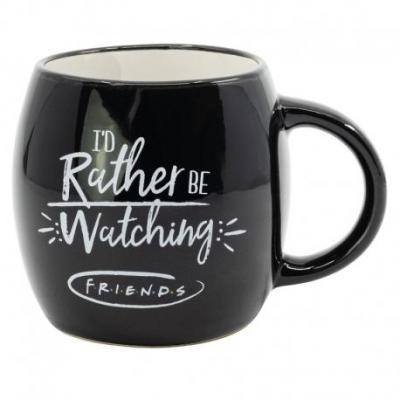 Friends i d rather be watching ceramic globe mug 380ml