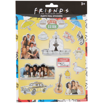 Friends puffy foil stickers