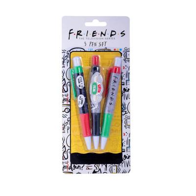Friends set de 3 stylos bics