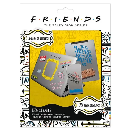 Friends tech stickers pack how you doin