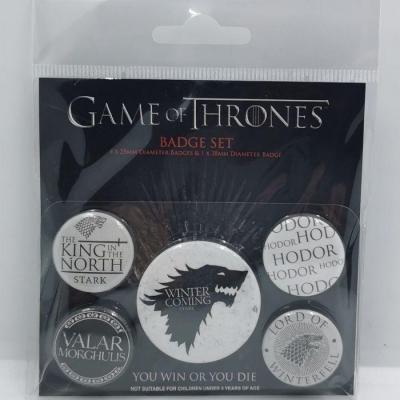Game of thrones pack 5 badges