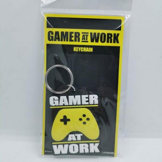 Gamer at work porte cles caoutchouc joypad