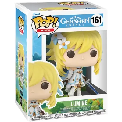 Genshin impact pop n xxx lumine figurine vinyl 9cm