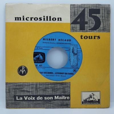 Gilbert becaud il fait des bonds le pierrot qui danse single vinyle 45t occasion