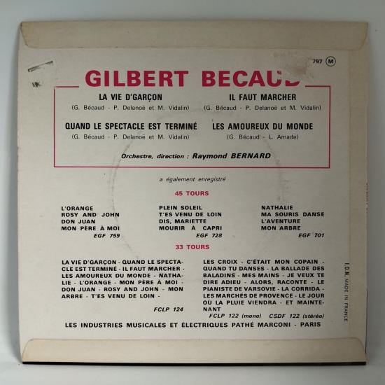 Gilbert becaud la vie d garcon single vinyle ep occasion 1