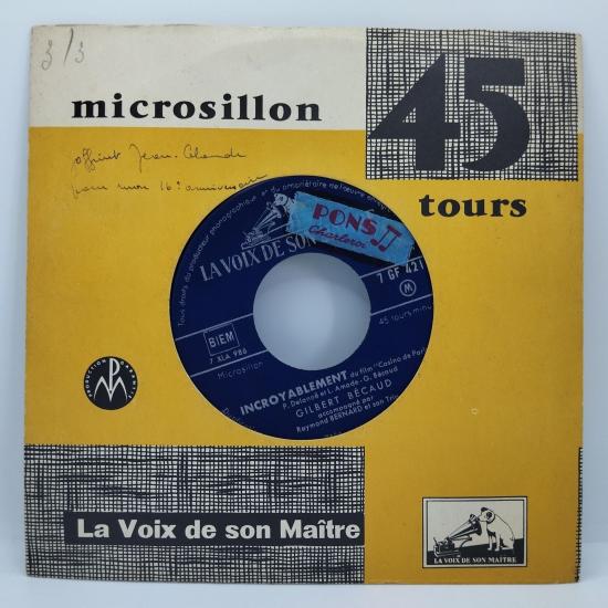 Gilbert becaud salut les copains single vinyle 45t occasion 1