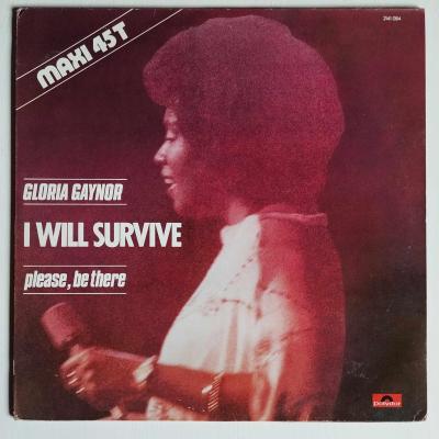 Gloria gaynor i will survive pressage france maxi single vinyle occasion