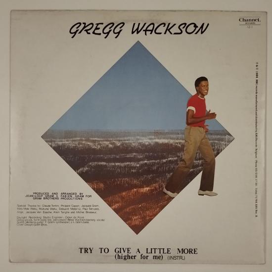 Gregg wackson try to give a little more higher for me maxi single vinyle occasion 1