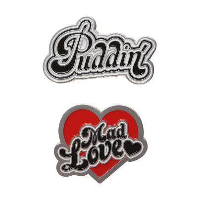 Harley quinn puddin mad love set de 2 pin s en email