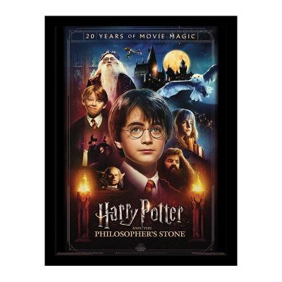 Harry potter 20 years of movie magic impression encadree 30x40cm