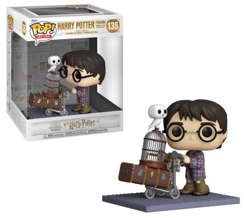 Harry potter anniversary pop deluxe n 135 harry pushing trolley