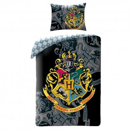 Harry potter blason poudlard parure de lit 140x200 coton polyester