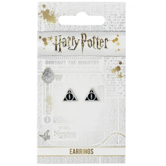 Harry potter boucles d oreilles les reliques de la mort noir 1