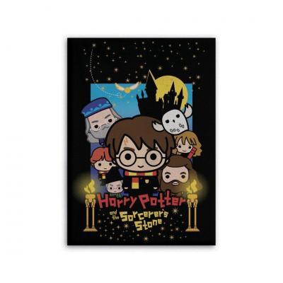 Harry potter chibi plaid polaire 100 microfibre 70x140cm