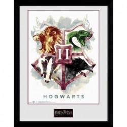 Harry potter collector print 30x40 hogwarts water colour