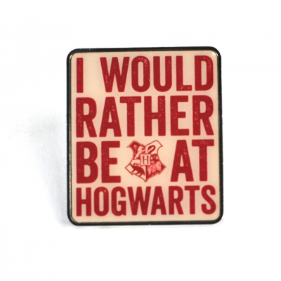 Harry potter ecusson en email le slogan de poudlard