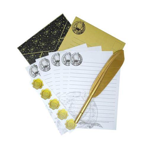 Harry potter ensemble de papier a lettres poudlard avec stylo plume 1