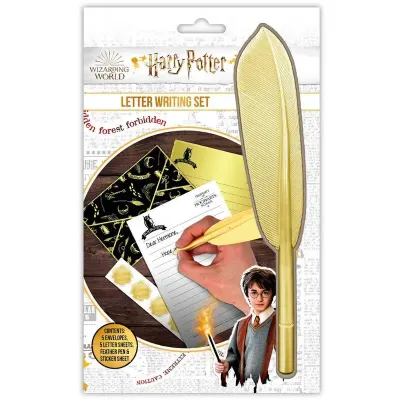 Harry potter ensemble de papier a lettres poudlard avec stylo plume