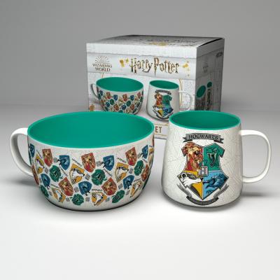 Harry potter hogwarts set petit dejeuner bol 850ml mug 380ml