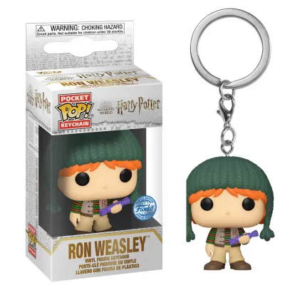 Harry potter holiday pocket pop keychains 20eme ann ron