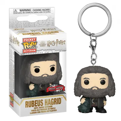 Harry potter holiday pocket pop keychains hagrid