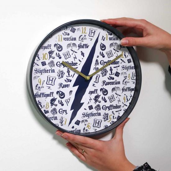 Harry potter infographic horloge murale 25cm 2