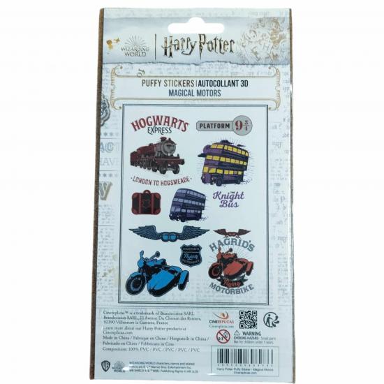 Harry potter magical motors puffy stickers 2