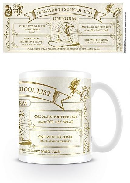 Harry potter mug 300 ml hogwarts school list uniform 1