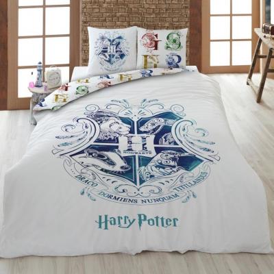 Harry potter parure de lit 200x200cm hogwarts w 100 coton