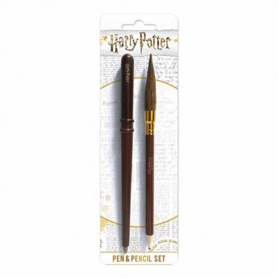 Harry potter pen pencil set wand broon 1