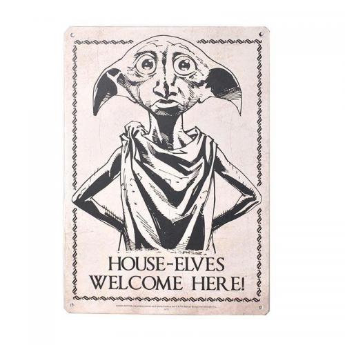 Harry potter plaque metal 21 x 15 dobby