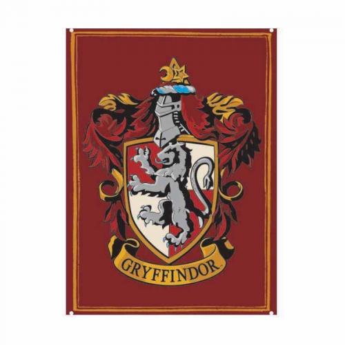 Harry potter plaque metal 21 x 15 gryffindor