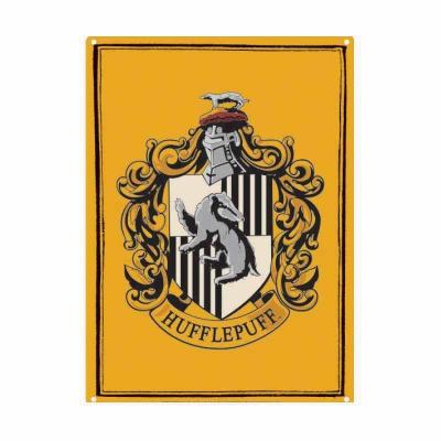 Harry potter plaque metal 21 x 15 hufflepuff