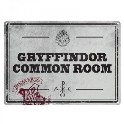 Harry potter plaque metal 21 x 15 salle commune gryffondor